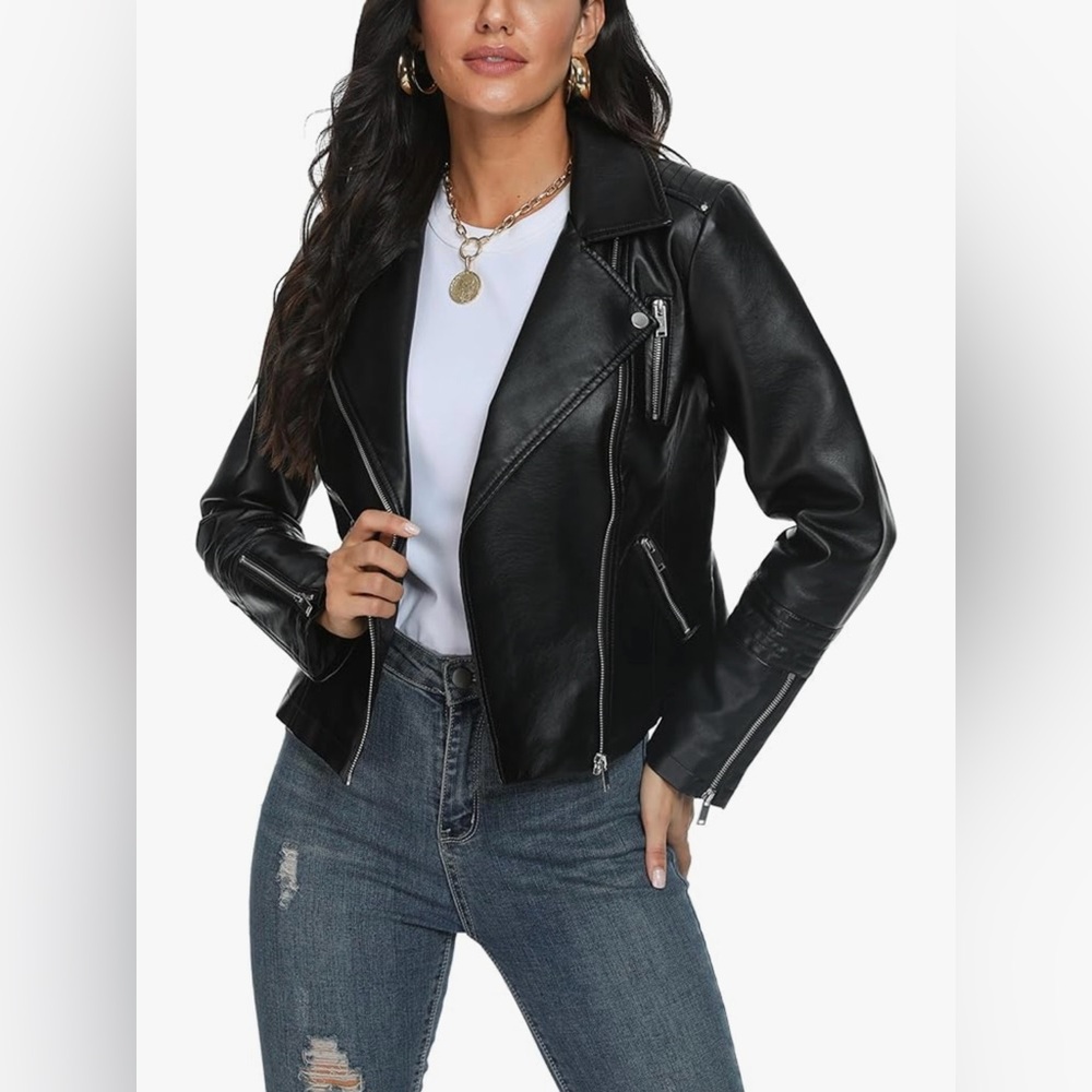 New Faux Leather Jacket